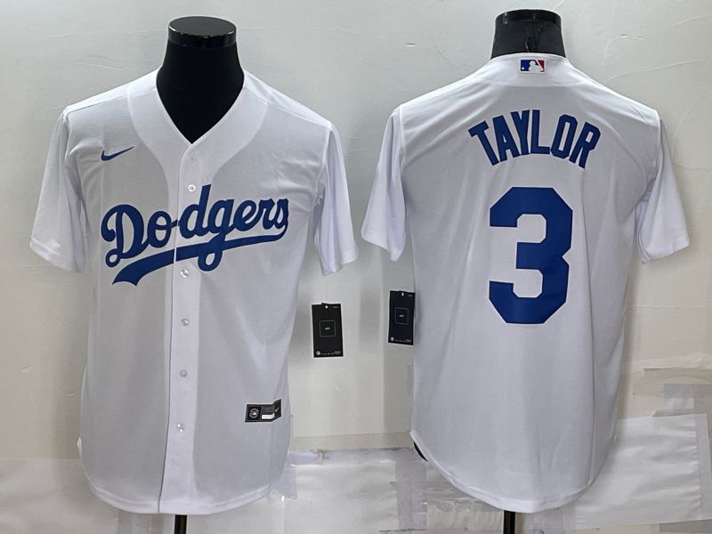 Men Los Angeles Dodgers #3 Taylor White Game 2022 Nike MLB Jersey